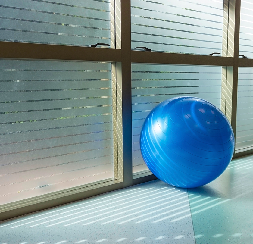 Lone exercise ball